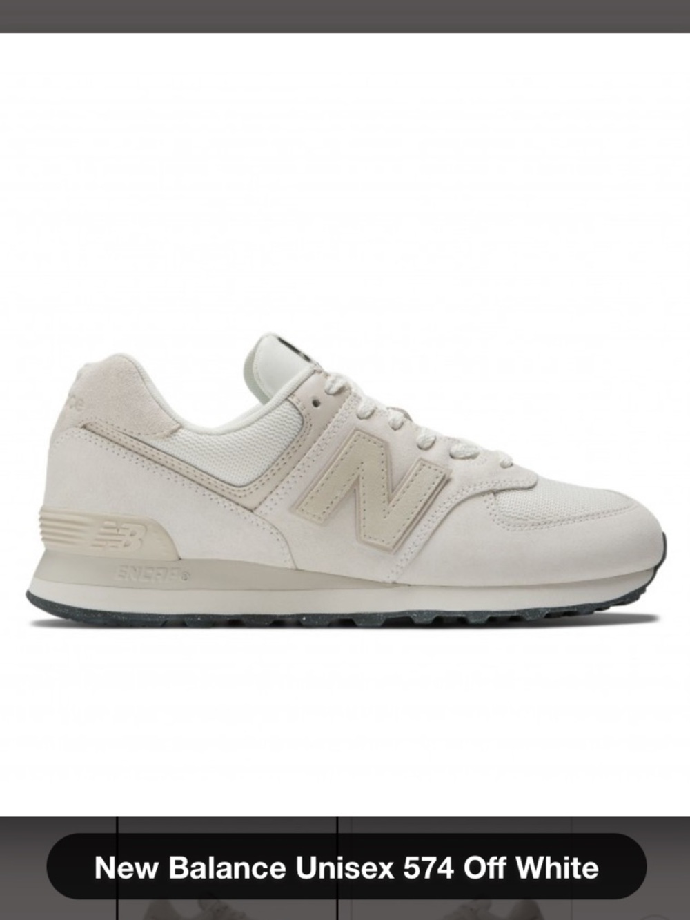 NWOB New Balance 574 Unisex Sneakers - 6M / 7.5W Off White